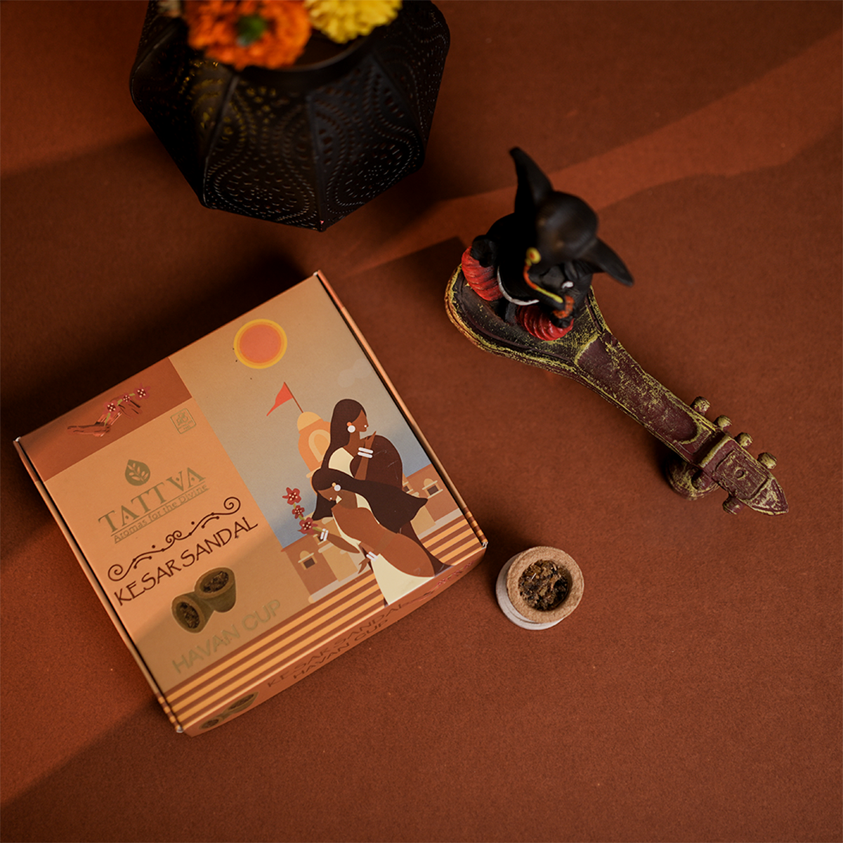 TATTVA Kesar Sandal Havan Cups