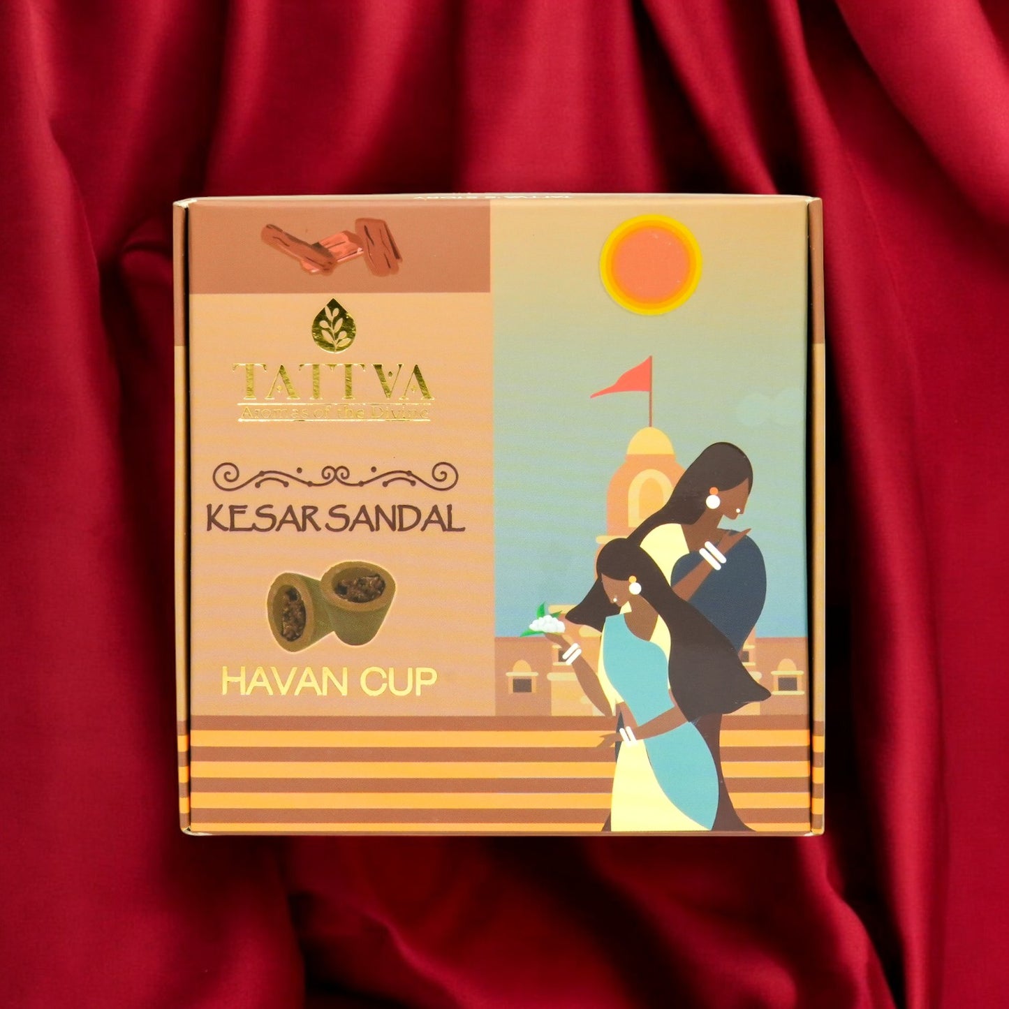 TATTVA Kesar Sandal Havan Cups