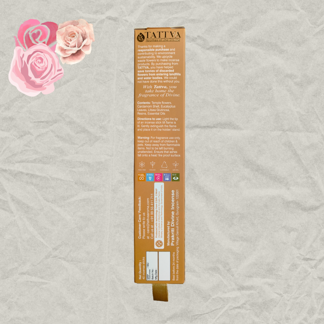 TATTVA Rose Indica Incense Sticks