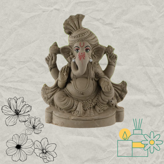 Eco Friendly Ganesh Ji (Natural)