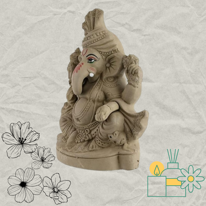 Eco Friendly Ganesh Ji (Natural)