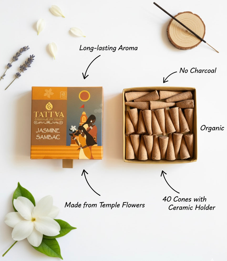 TATTVA Floralwood Dhoop Cones
