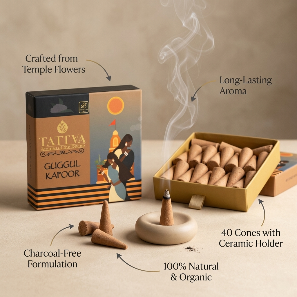 TATTVA Guggul Kapoor Dhoop Cones