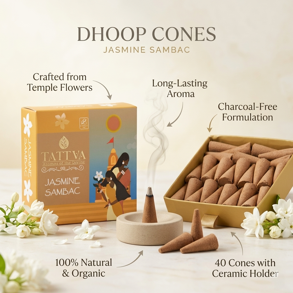 TATTVA Jasmine Sambac Dhoop Cones