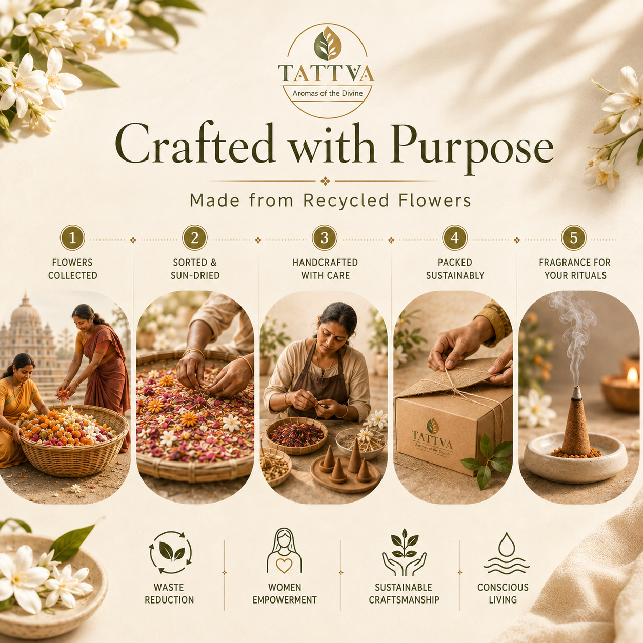 TATTVA Sandalwood Dhoop Sticks