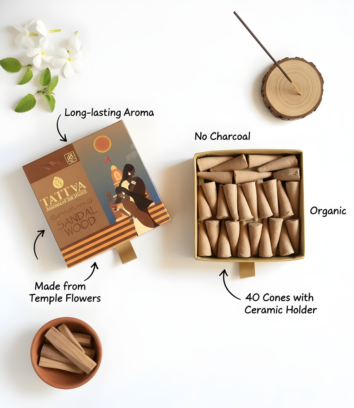 TATTVA Sandalwood Dhoop Cones
