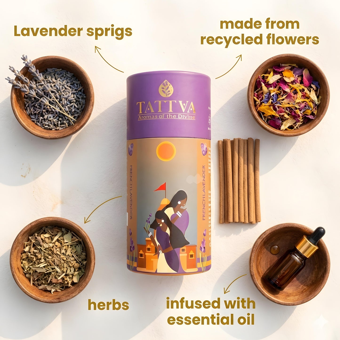 TATTVA French Lavender Dhoop Sticks