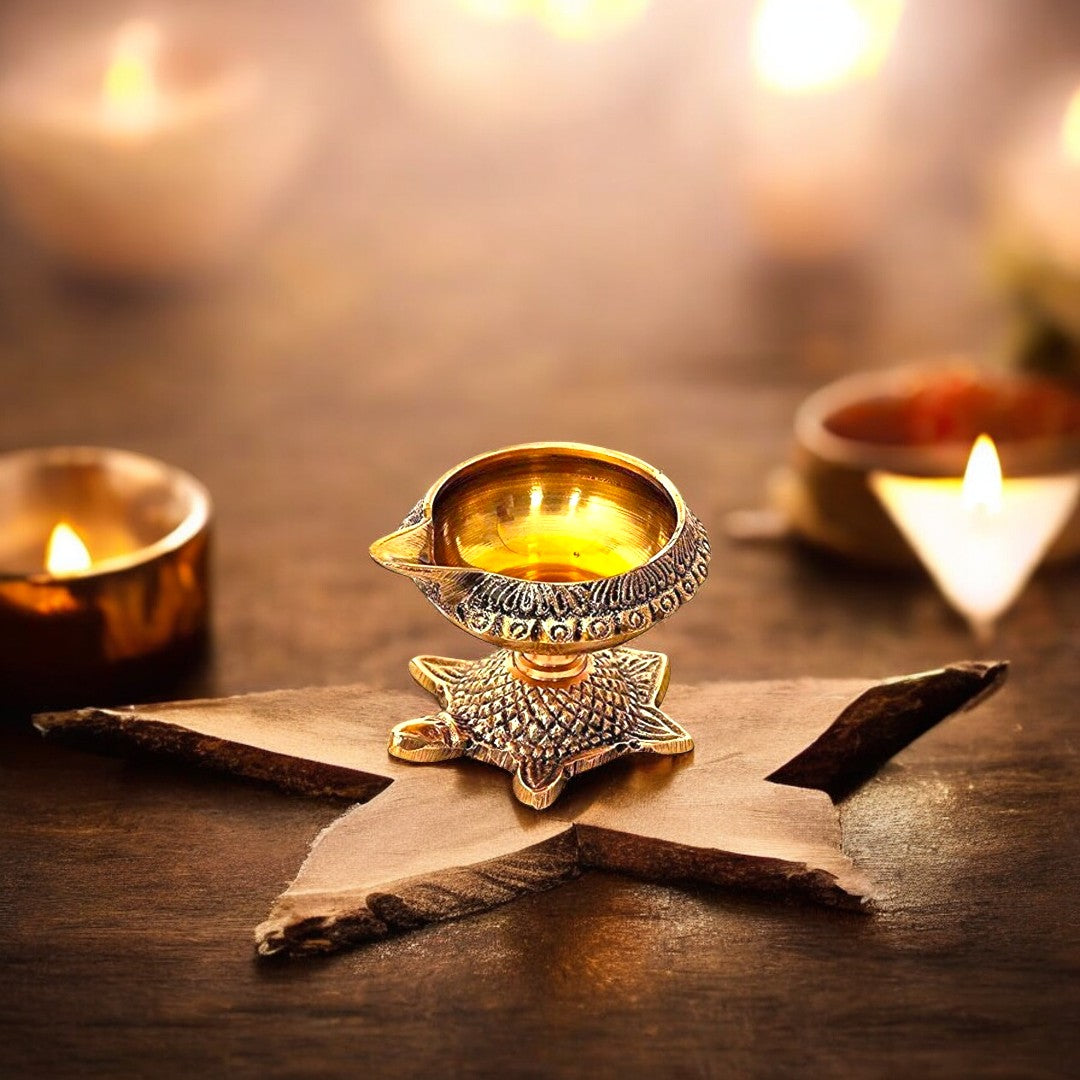 Kuber Brass diya | Handcrafted