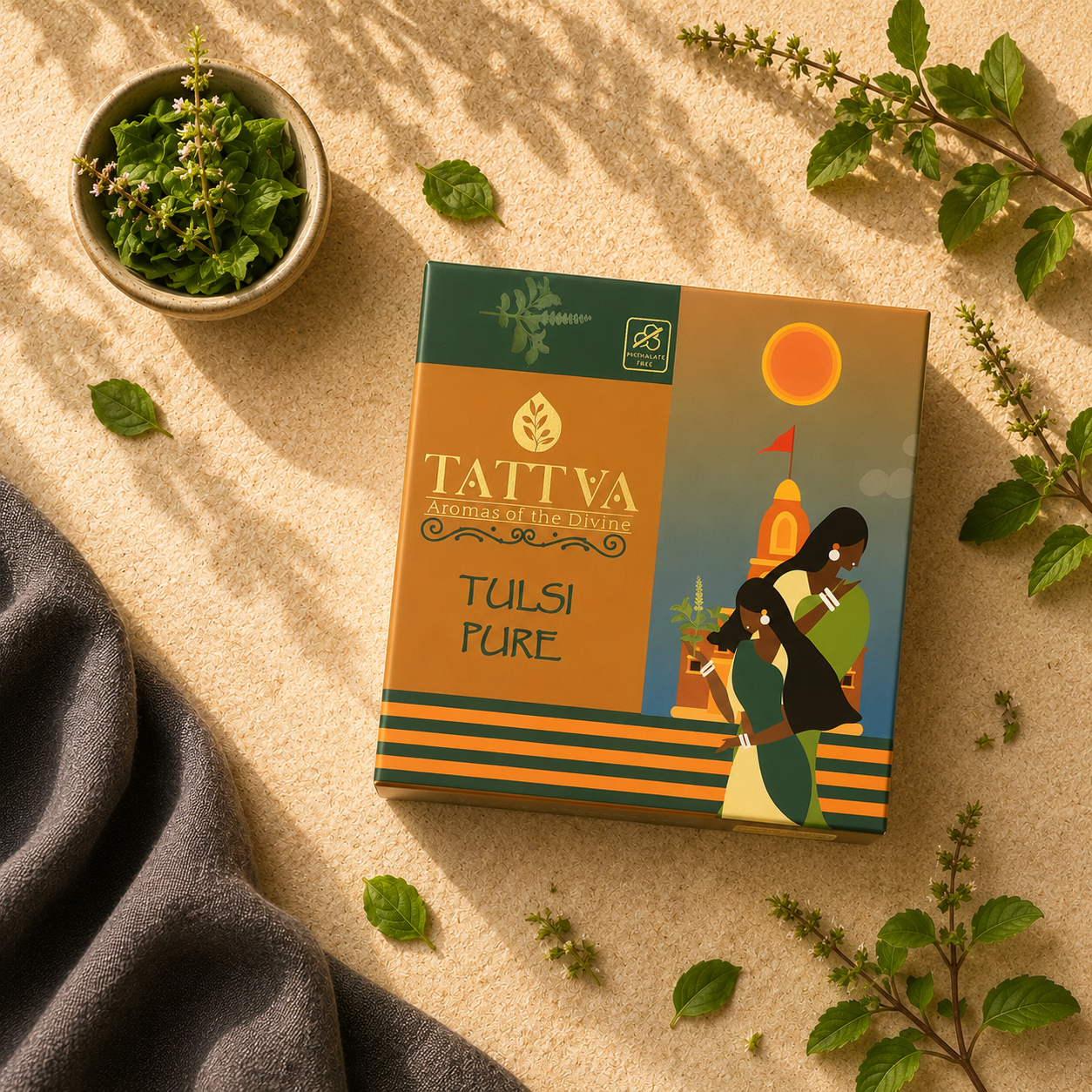 TATTVA Tulsi Pure Dhoop Cones