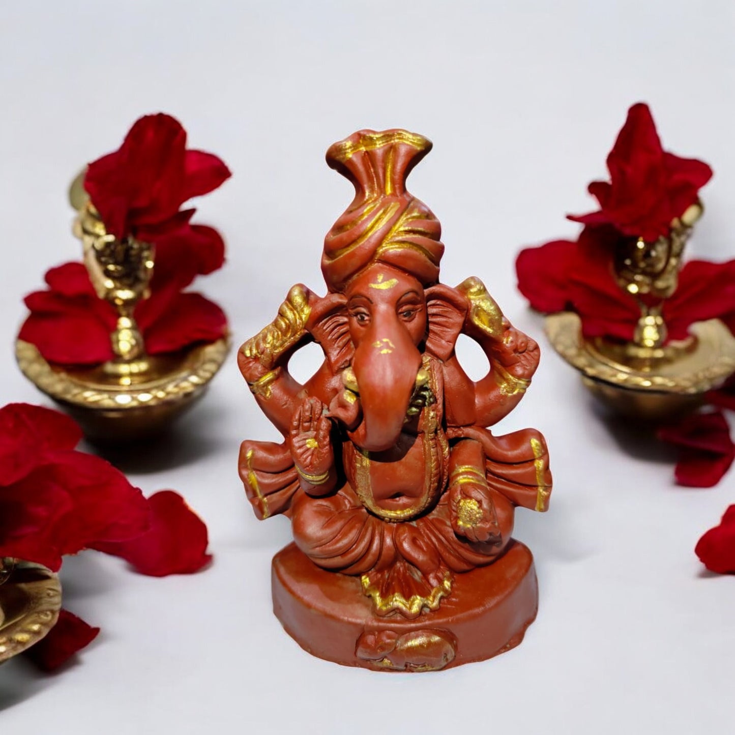 Eco Friendly Ganesh Ji (Terracota finish)