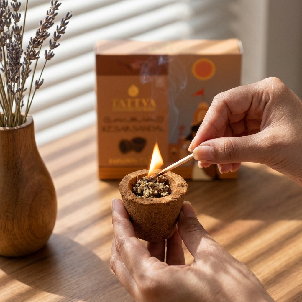 TATTVA Kesar Sandal Havan Cups