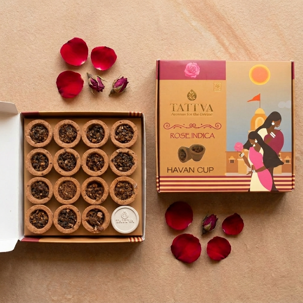 TATTVA Rose Indica Havan Cups