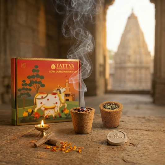 TATTVA Cow Dung Havan Cups
