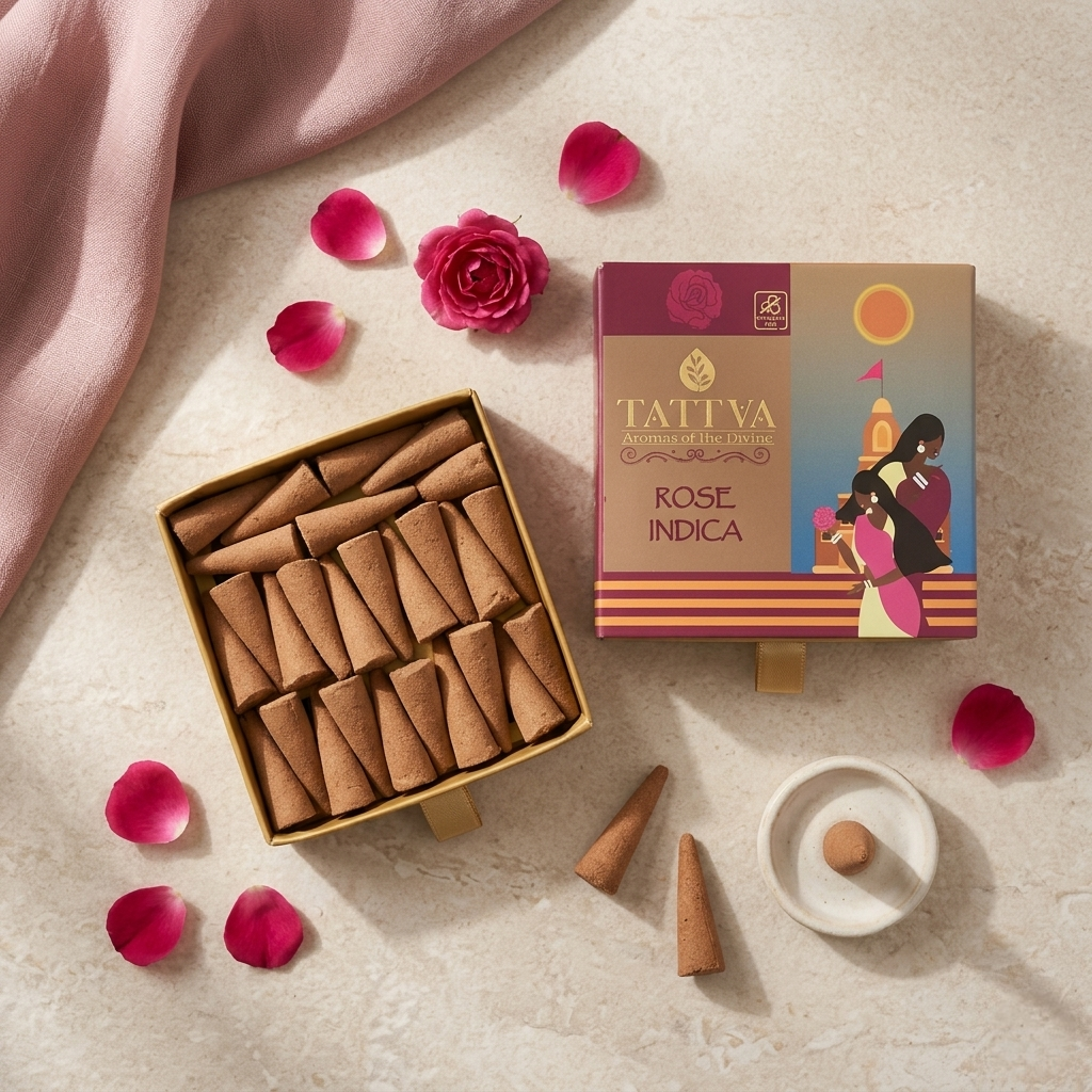 TATTVA Rose Indica Dhoop Cones