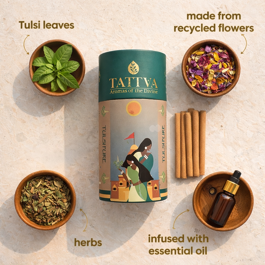 TATTVA Tulsi Pure Dhoop Sticks