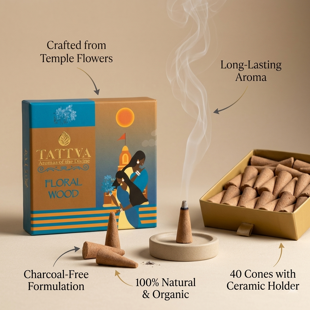 TATTVA Floralwood Dhoop Cones